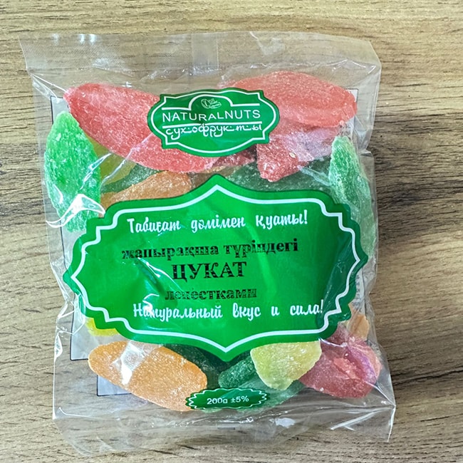 "NATURALNATS" Цукаты листик 200 гр.